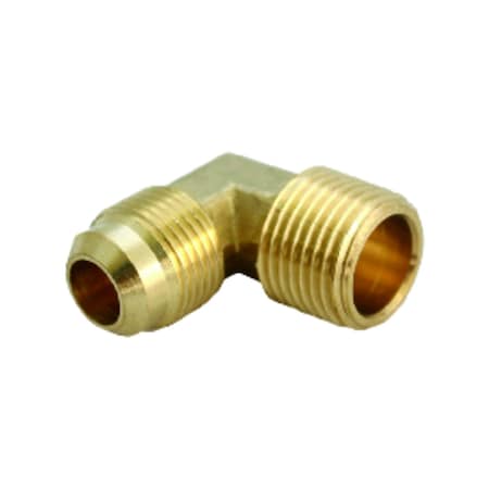 Jmf 1/4 in. Flare X 1/8 in. D MPT Brass 90 Degree Street Elbow 4351854